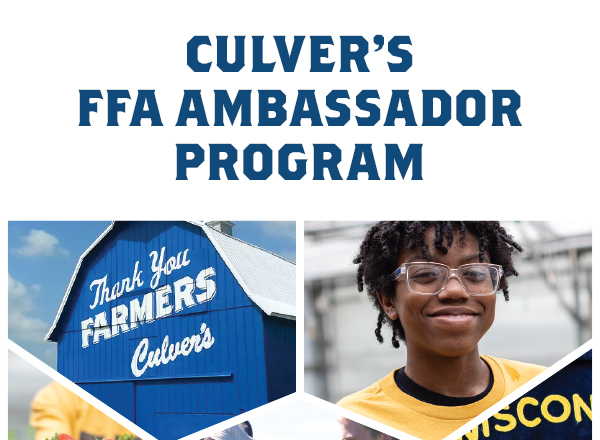 CULVER'S FFA AMBASSADOR PROGRAM