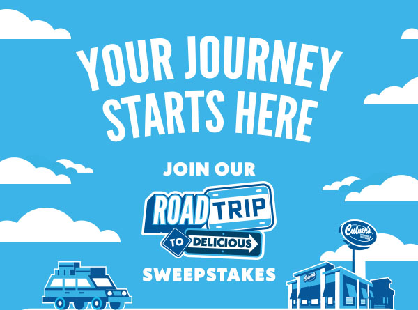 YOUR JOURNEY STARTS HERE. Join our Road Trip to Delicious Sweepstakes