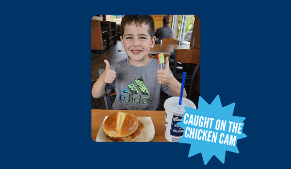 Culver's fans caught on our chicken cam!