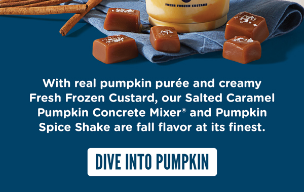 DIVE INTO PUMPKIN AND ORDER NOW