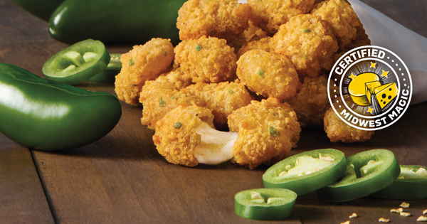 Gooey, golden, melty ... and now a little spicy. Our new Jalapeno Cheese Curds are bringing a bold bite to National Cheese Curd Day for a limited time only. Availability may vary by location.