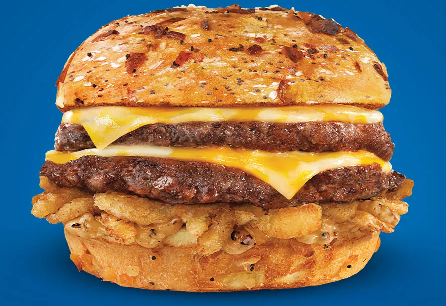 With fresh, never-frozen beef, Wisconsin Colby jack cheese, crispy onions, zesty A.1. pepper mayo and an everything bun, it's no wonder it's a fan favorite.