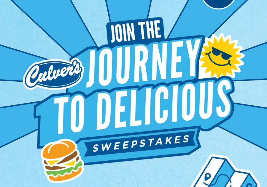 Join the Culver's Journey to Delicious Sweepstakes!