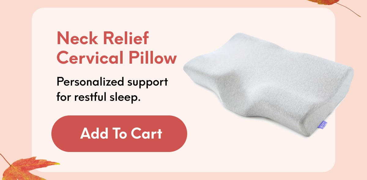 Neck Relief Cervical Pillow | Personalized support for restful sleep. | [ADD TO CART]
