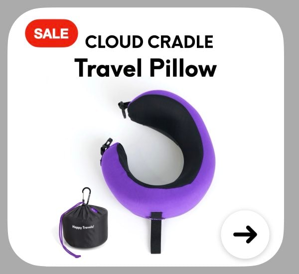 Cloud Cradle Travel Pillow - Purple