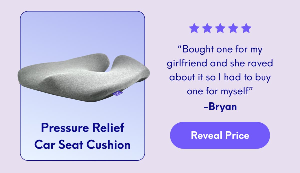 Pressure Relief Car Seat Cushion | Reveal Price