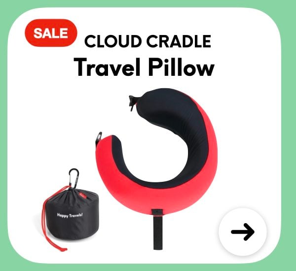 Cloud Cradle Travel Pillow - red