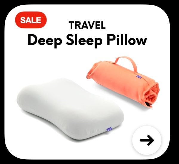 Travel Deep Sleep Pillow Coral