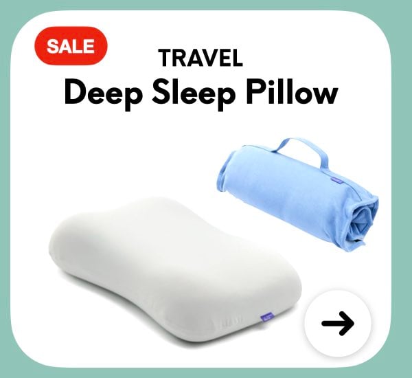 Travel Deep Sleep Pillow Marine Blue