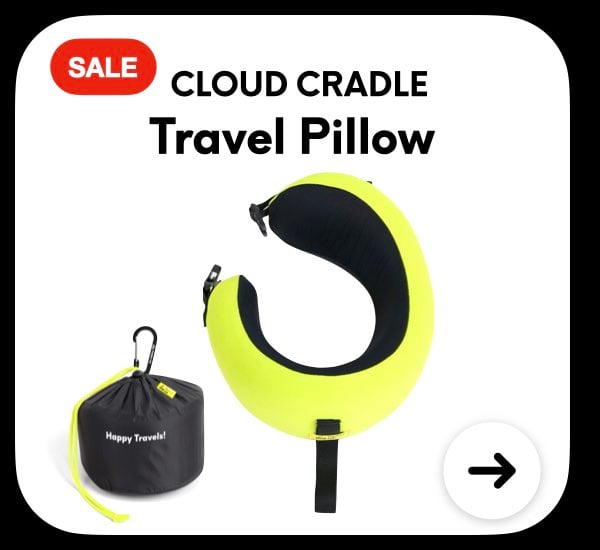Cloud Cradle Travel Pillow - red