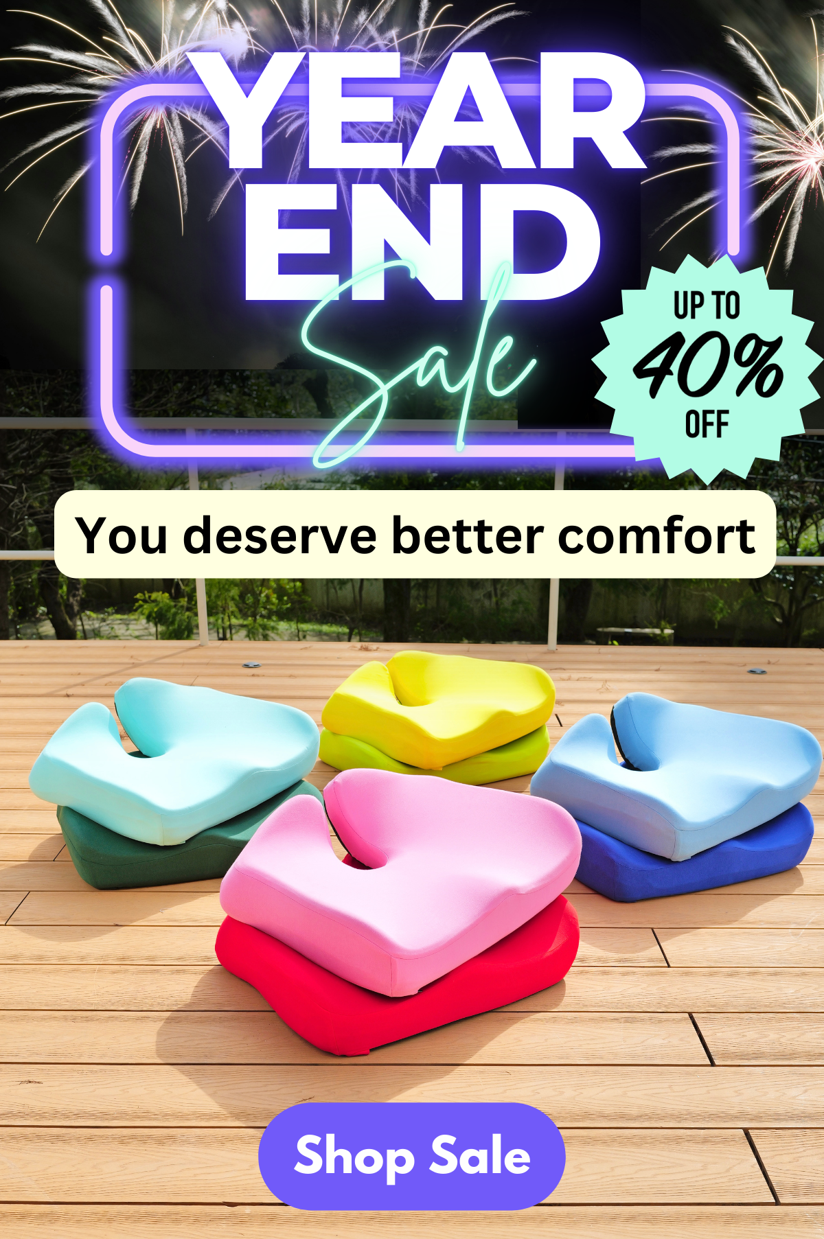 Seat Cushion Coral