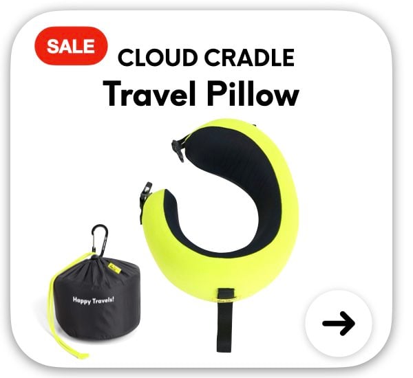 Cloud Cradle Travel Pillow - red