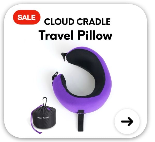 Cloud Cradle Travel Pillow - red