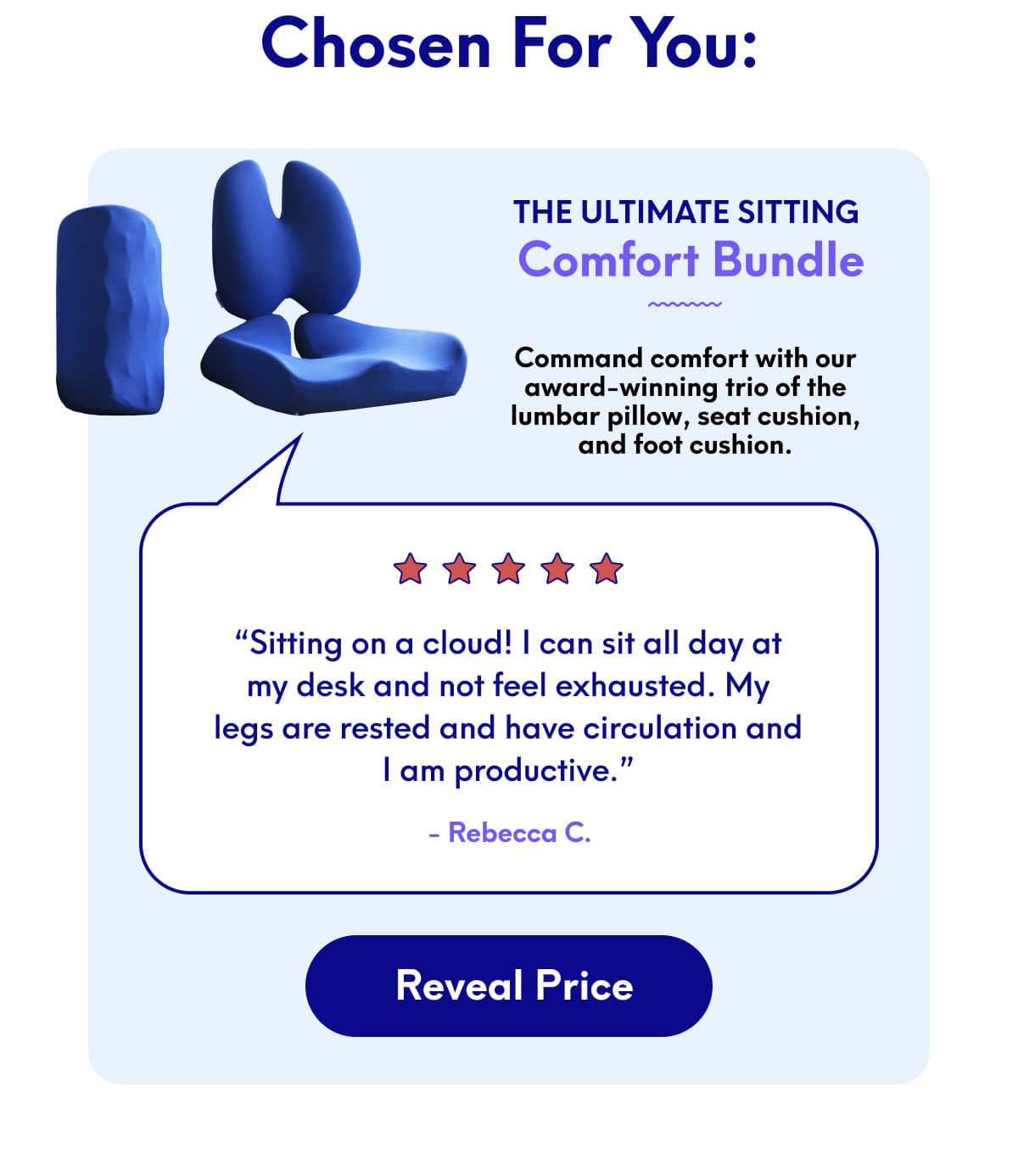 Ultimate Sitting Comfort Bundle | [Reveal Price]