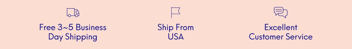 Free 3 to 5 Business Day Shipping | Ship From Usa | Excellent Customer Service