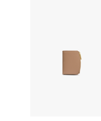 Fold Zip Wallet Cappuccino