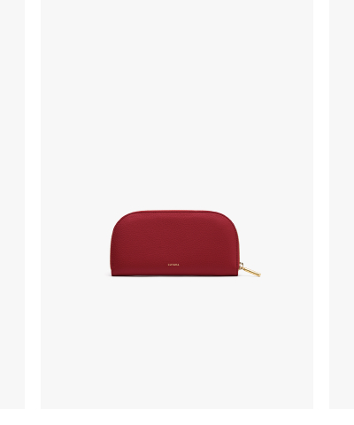 Curved Zip Wallet Sangria