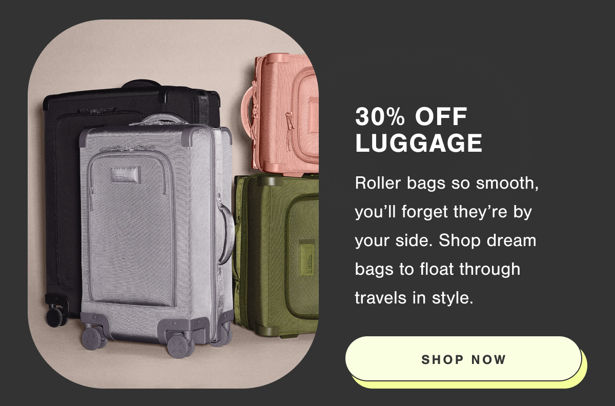 30% Off Luggage.