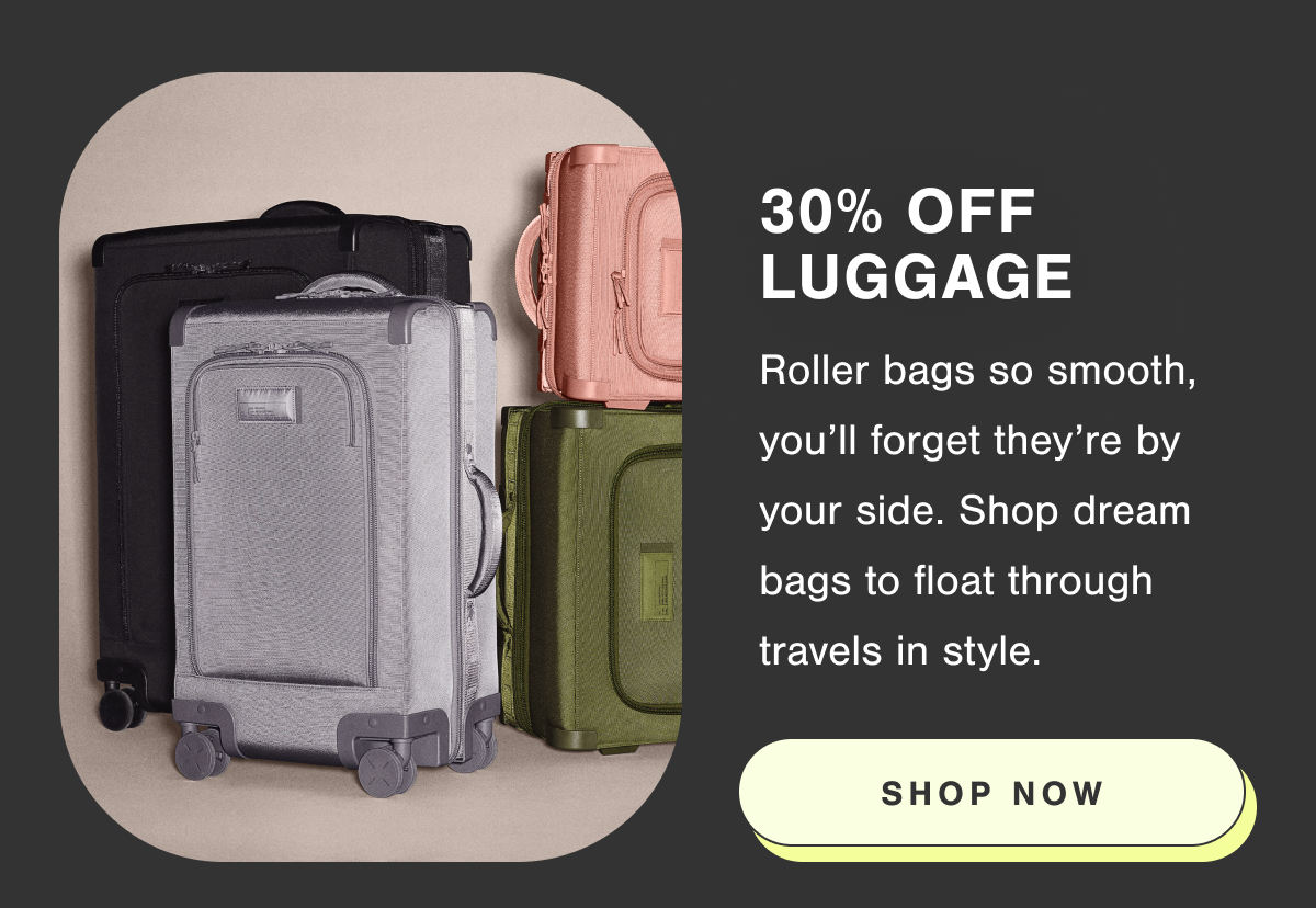 30% Off Luggage.