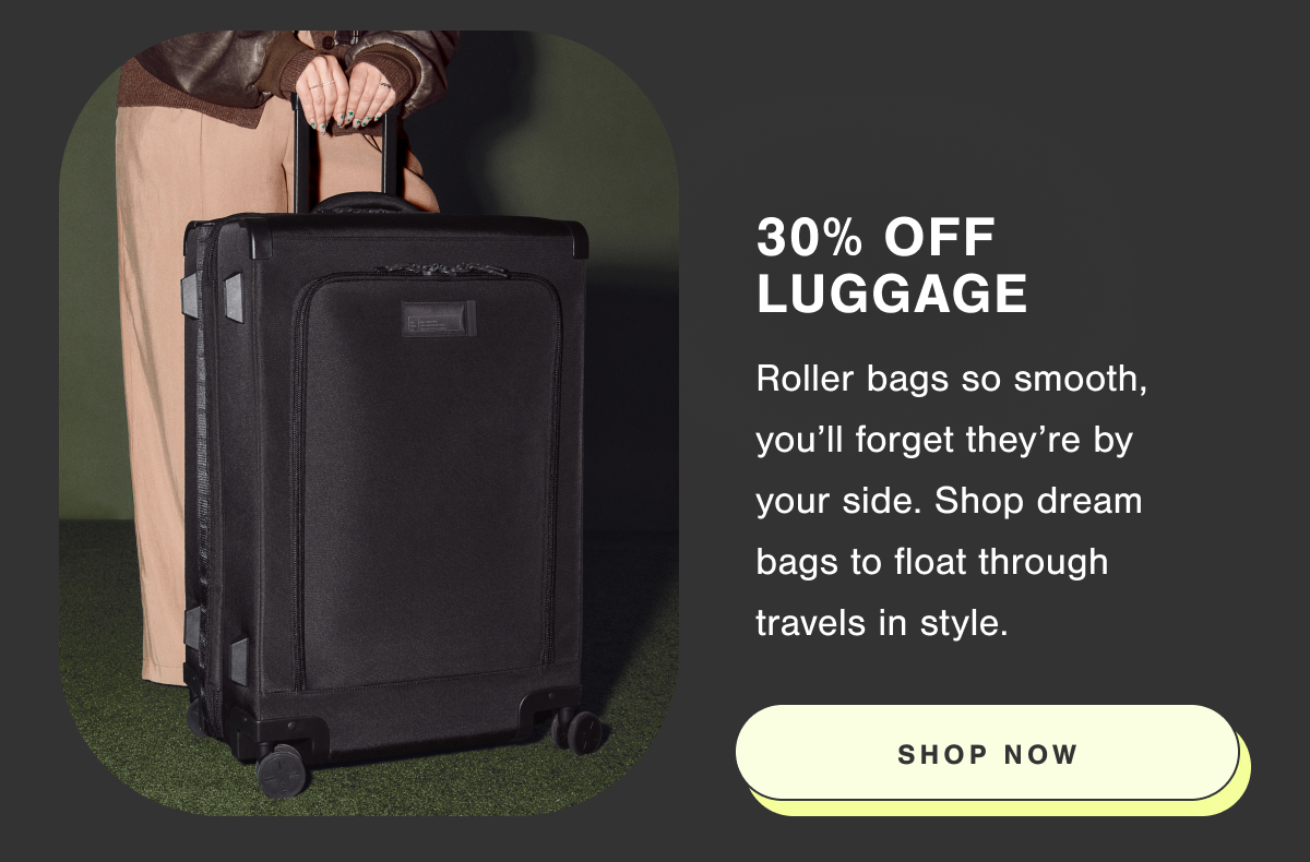 30% Off Luggage.