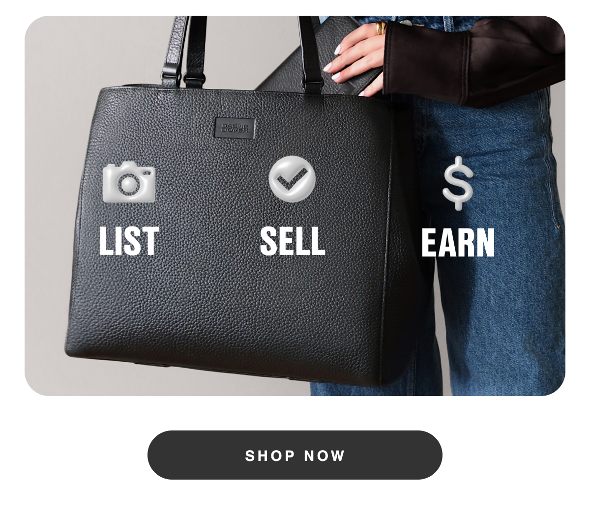 List. Sell. Earn. Shop Now.