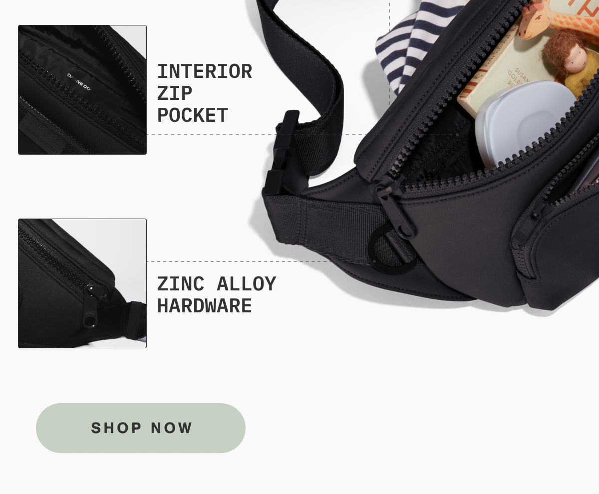 Back Panel Zip Pocket. Interior Zip Pocket. Zinc Alloy Hardware. Shop Now.