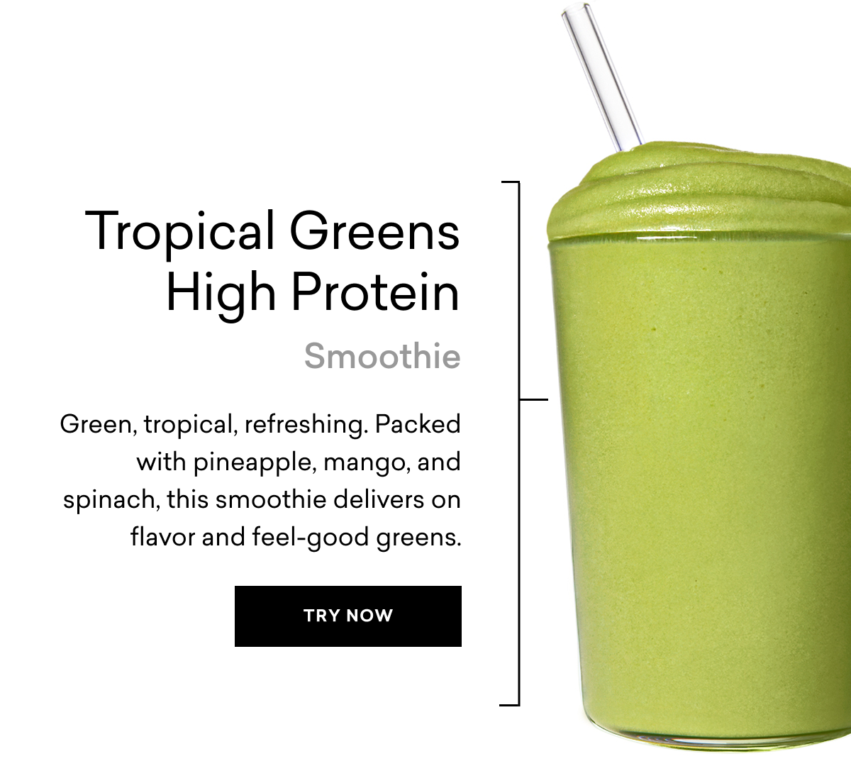 Tropical Greens High Protein Smoothie