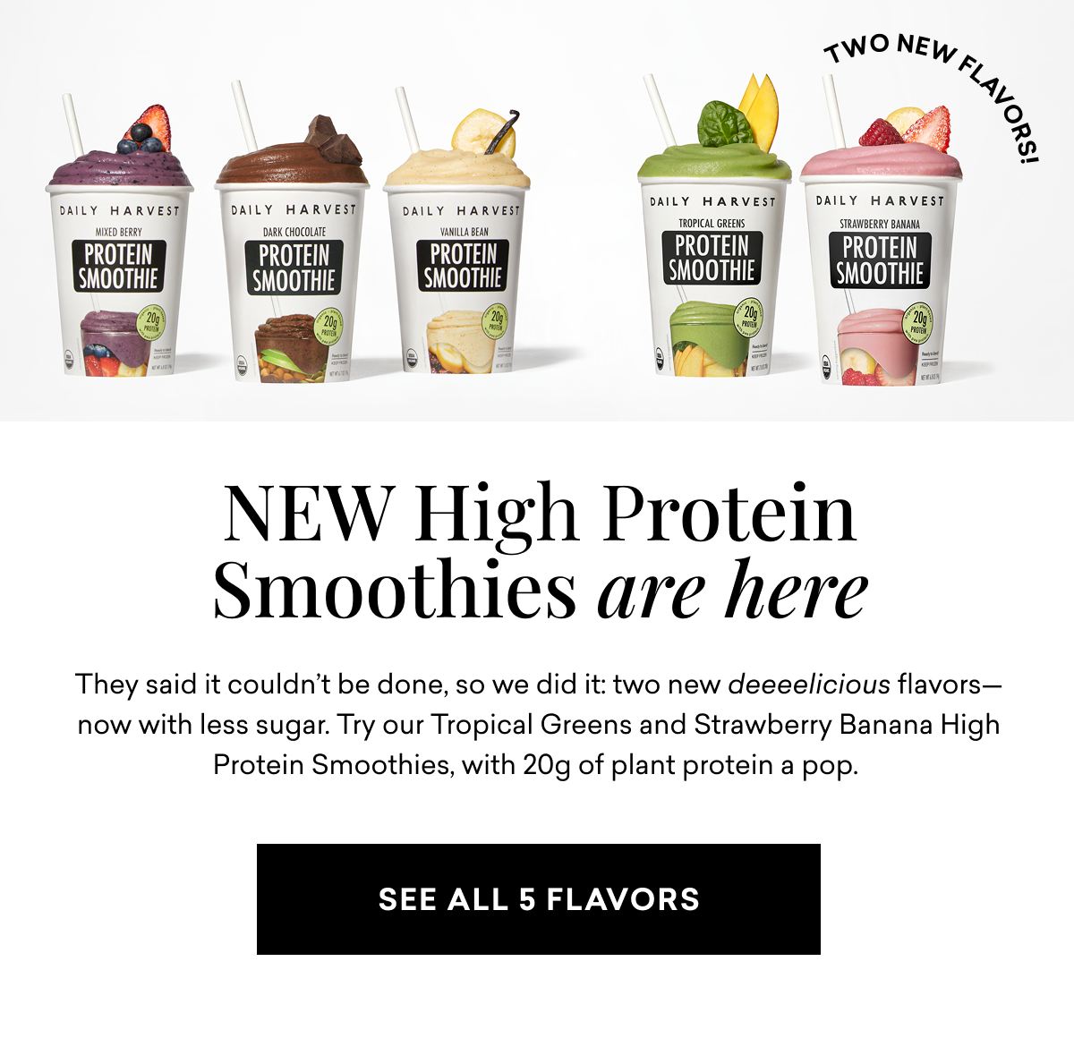 NEW High Protein Smoothies are here