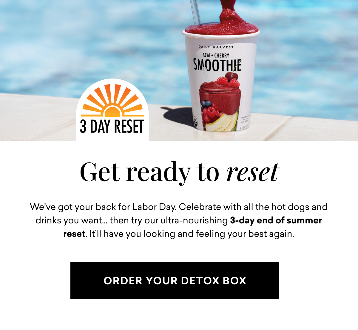 Get ready to reset