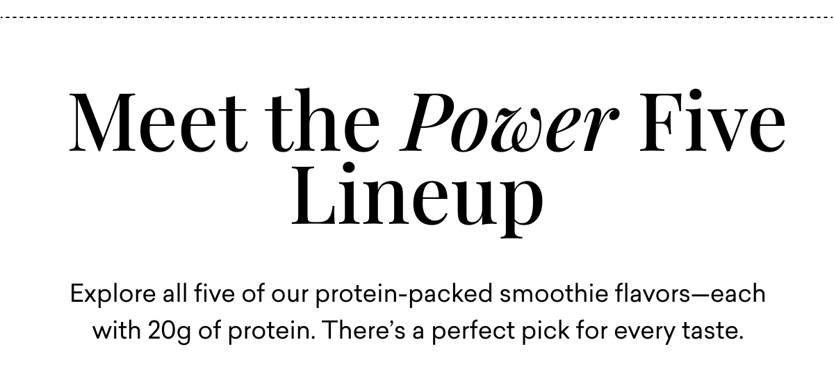 Meet the Power Five Lineup