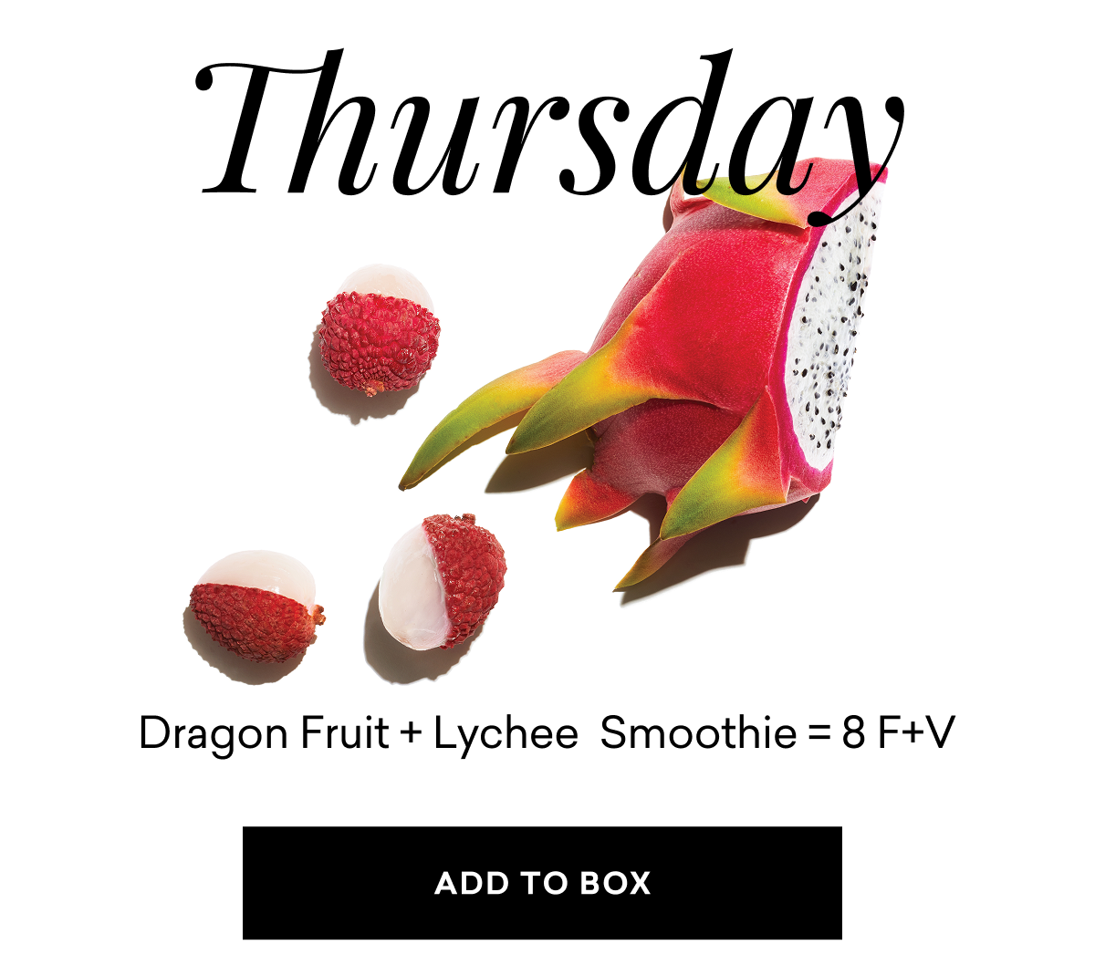 Dragon fruit + lychee