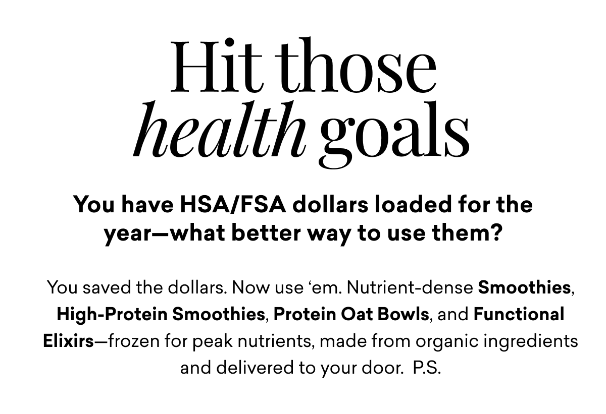 Hit those health goals