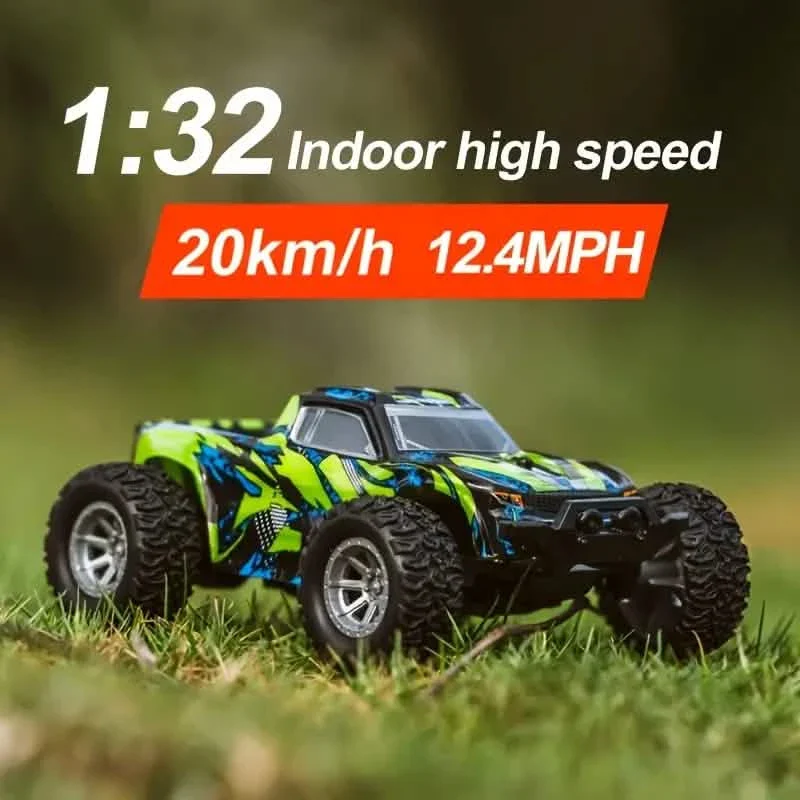 Image of 1:32 Scale RC Remote Control Car – 20 Km/h, 2.4GHz, Red & Green