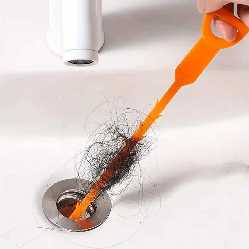 Image of Hair Drain Clog Remover Tool For Sewer, Kitchen Sink, Bathroom Tub