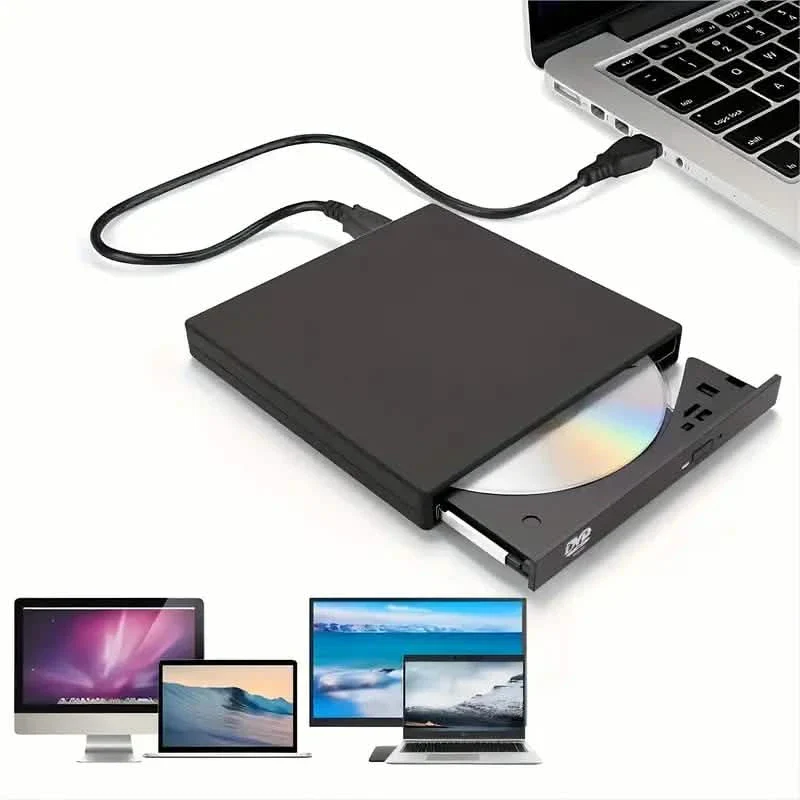 Image of External CD/DVD Drive – USB 3.0 Slim Portable CD-RW/DVD-RW Burner for PC & Laptop