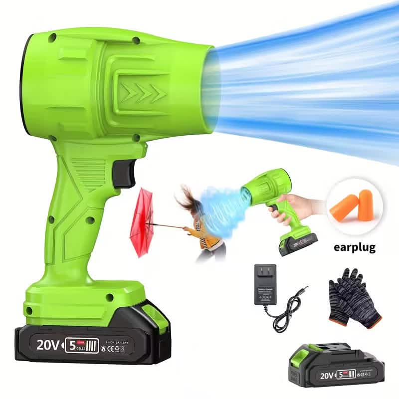 Image of Turbo Jet Handheld Cordless Blower for Leaves, Dust & Car Drying
