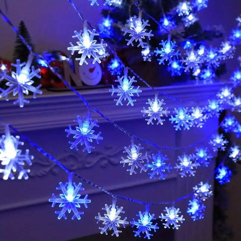Image of Snowflake Decorative LED String Light 152cm/60in