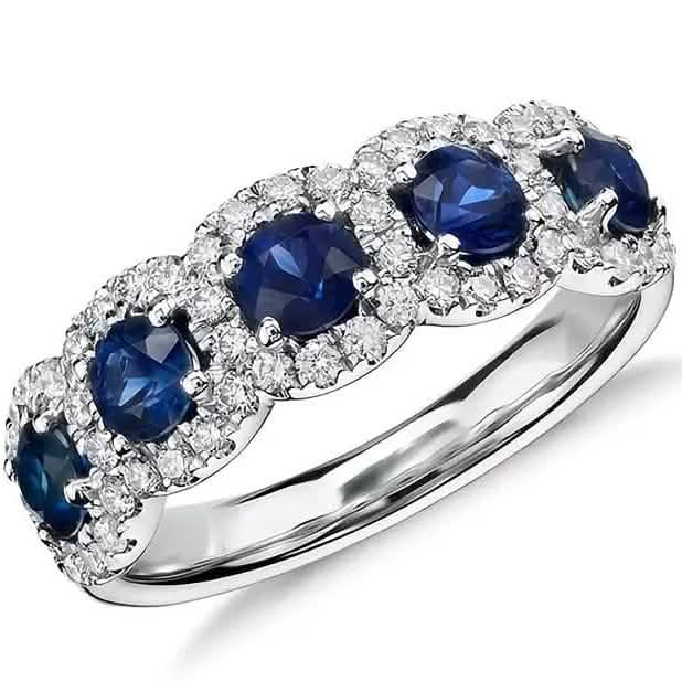 Image of Elegant Copper Ring with Synthetic Cubic Zirconia