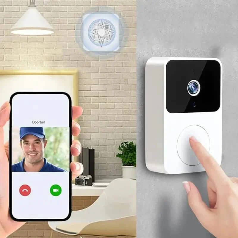 Image of 1080P WiFi Smart Video Doorbell with HD Night Vision, Two-Way Audio with App Control