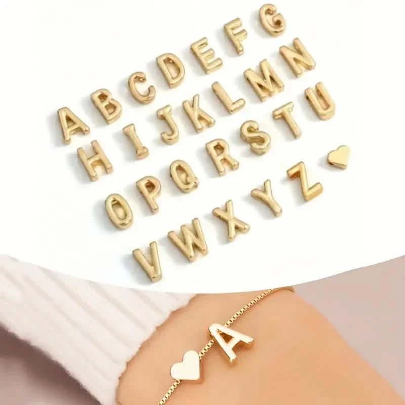 Image of Elegant Love Heart Charm Bracelet - Delicate Minimalist Link Chain