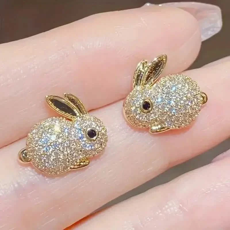 Image of Adorable Rabbit-shaped Earrings