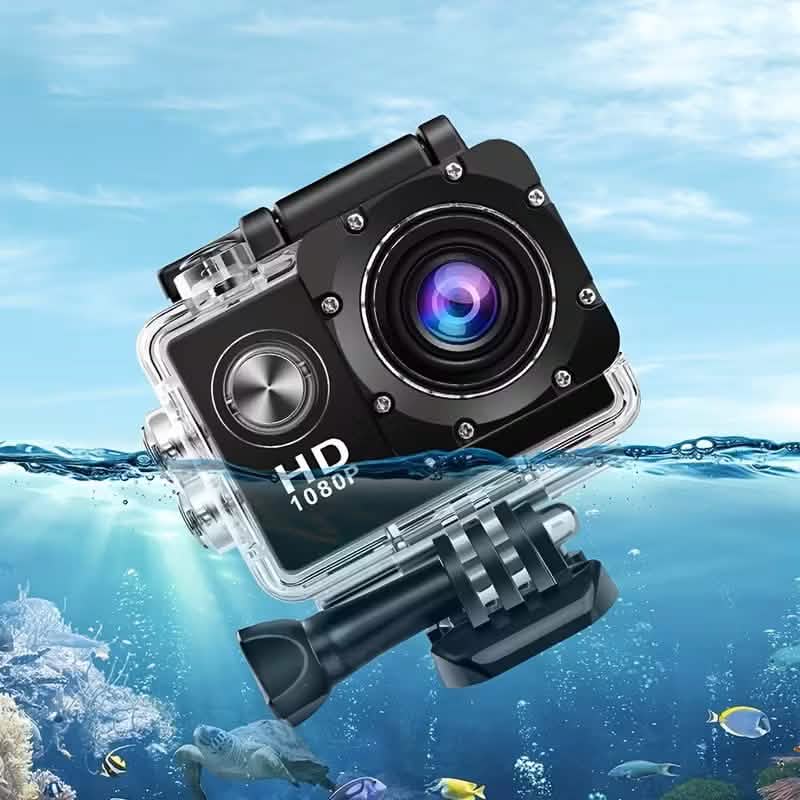 Image of Ultra HD 1080P Action Camera – 140° Wide Angle, Fisheye Lens, LCD Display