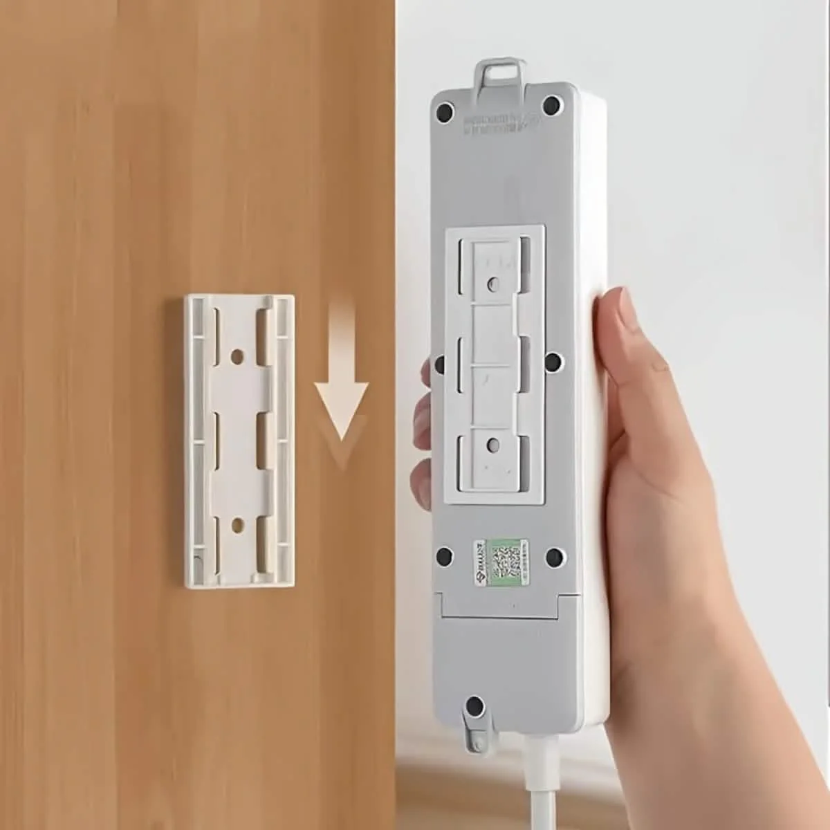 Image of 2-Pack Removable Wall Decals – Space-Saving Organizer for Surge Protectors