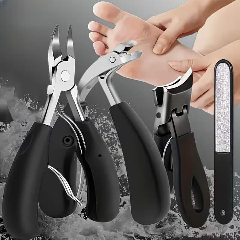 Image of 4-Piece Elderly-Friendly Toenail Clipper Set