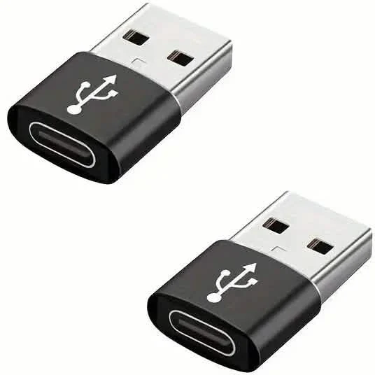 Image of 2-Pack: Mini USB to Type-C Adapters – File Transfer for Android Phones