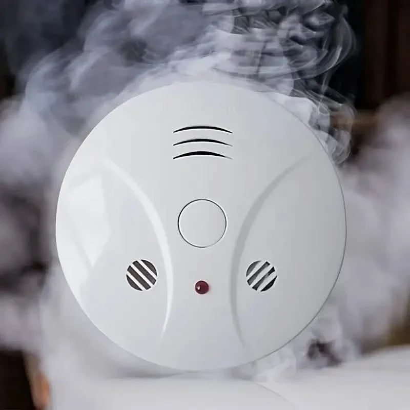 Image of Smoke and Fire Detector Alarm – Portable Photoelectric Fire Alarm with Silence Button