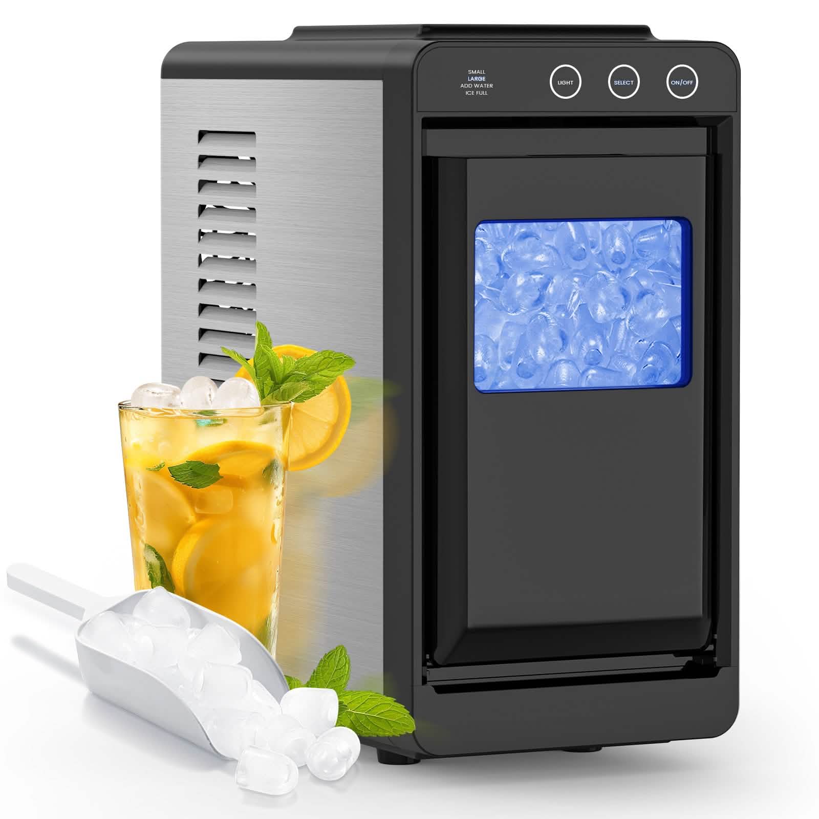 Image of Portable Countertop Ice Maker – 8 Cubes/6 Min, Self-Cleaning