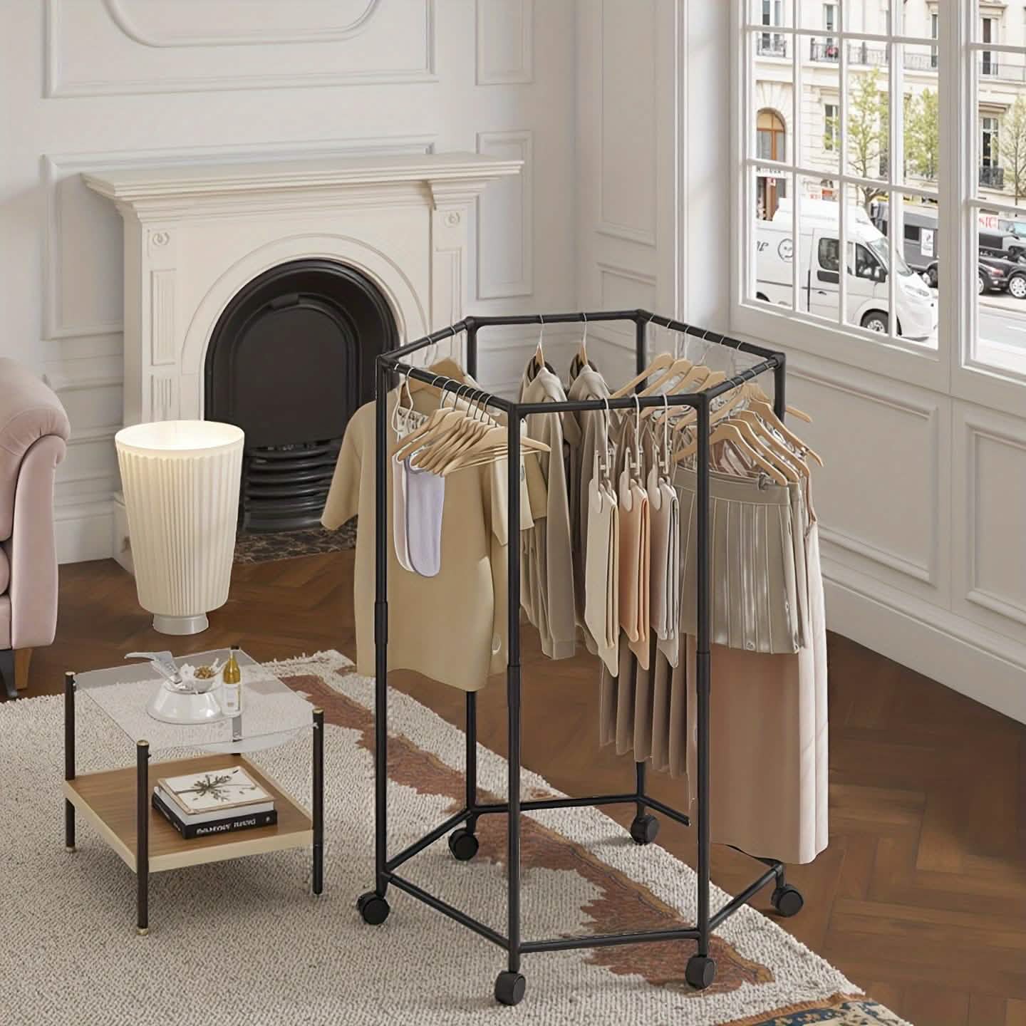 360° Rotating Clothing Rack