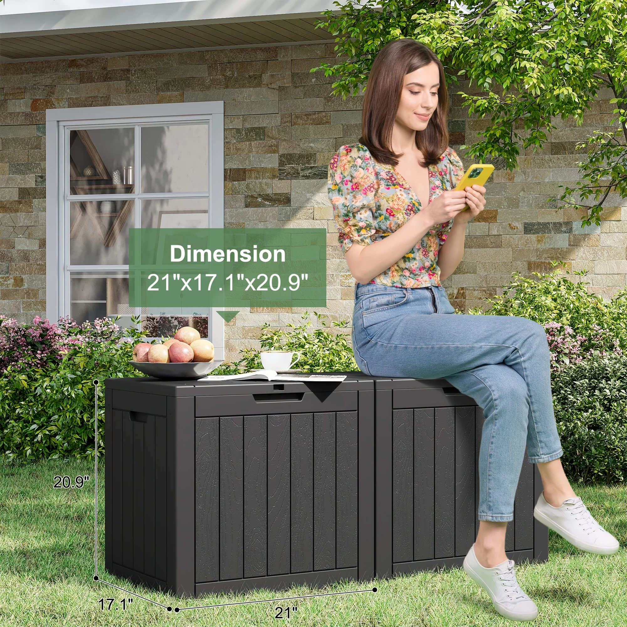 35-Gallon Resin Storage Box