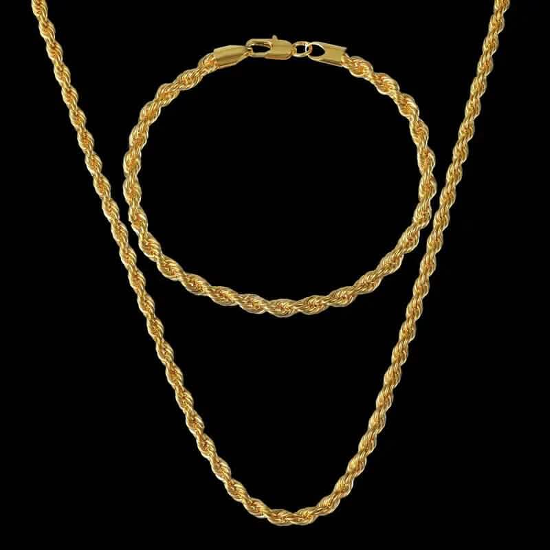 18K Gold Twist Necklace